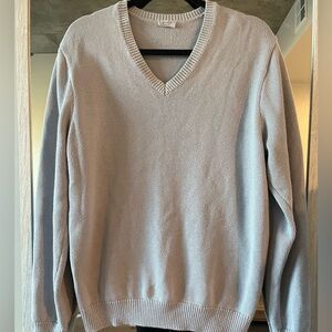 Brandy Melville John Galt Light Blue V-Neck Sweater